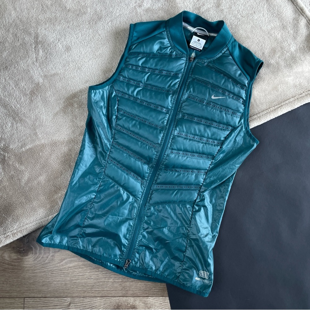 Nike Teal aeroloft 800 Puffer Vest